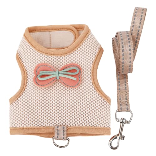 HUANGANG Adjustable Rabbits Harness Leash Set Breathable Vest for Small Pet Hamsters Small Pet Walking Gear