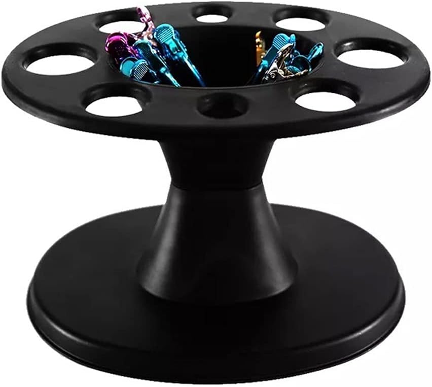 Round Hair Styling Tools Stand Salon Brushes Organizer Scissors Roll Comb Container Accessories Holder