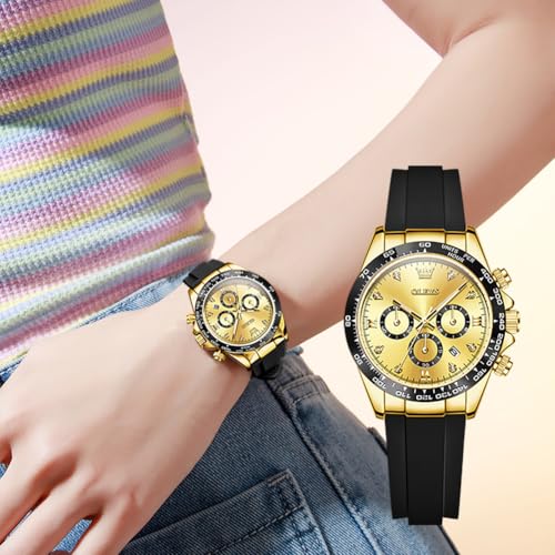 OLEVS Women Watch Fashion Rose Gold Diamond Analog Quartz Female Watches for Women Luxury Dress Ladies Stainless Steel Luminous Waterproof Date Wristwatches4