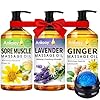 3 Pack Massage Oil for Massage Ther...