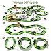 Locomoto 241Pcs Dinosaur Track Toys for 3 4 5 6 7 8 9+ Year Old Boys Girls, 2 Electric Jeeps & 8 Dino, Upgraded Dinosaur Skull Tunnel with Smoke, Light & Sound, Flexible Race Tracks for Kids Toddlers