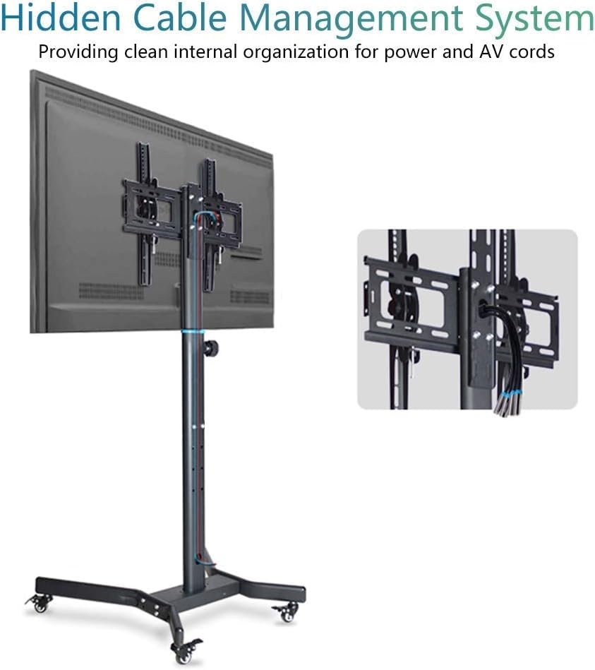 Soporte móvil para TV con ruedas y altura ajustable miniatura 5