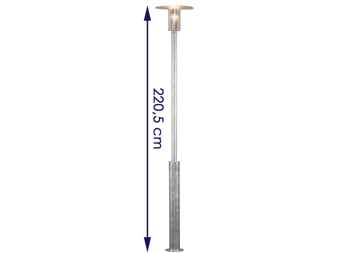 KONSTSMIDE 663-320 - Set di 2 lampade da terra per esterni, infrangibili, per strade