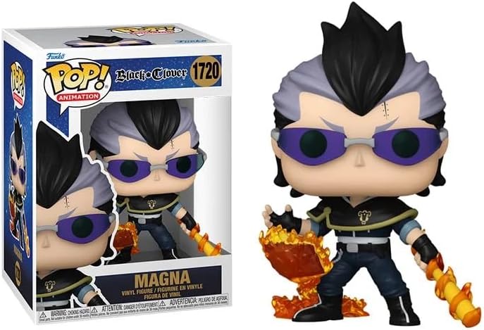 Black Clover + Pop Protector: Pop! Animation Vinyl Figure (Gift Set Bundled with ToyBop Brand Box Protector Collector Case) (Magna Swing #1720/80295)