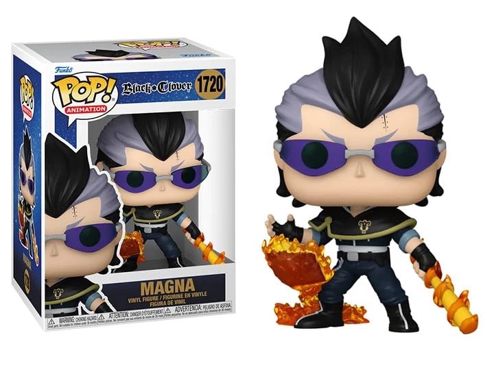 FunkoBlack Clover + Pop Protector: Pop! Animation Vinyl Figure (Gift Set Bundled with ToyBop Brand Box Protector Collector Case) (Magna Swing #1720/80295)