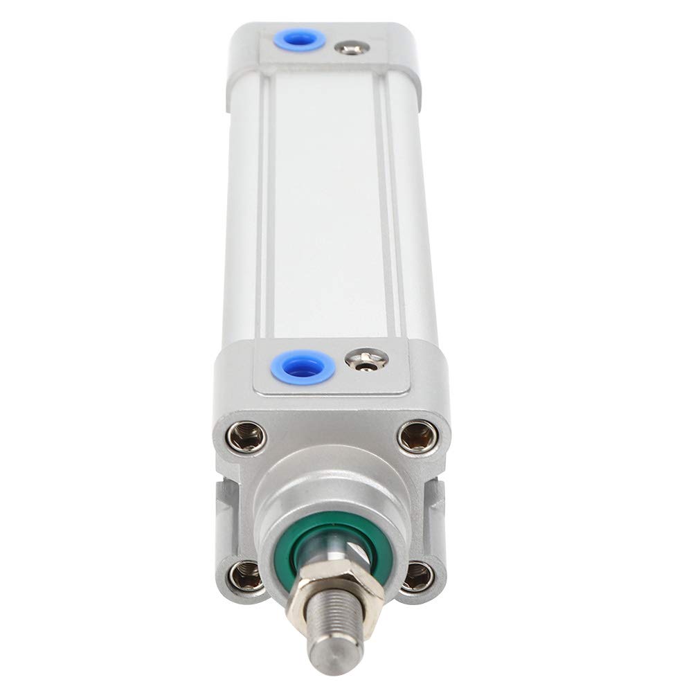 Aramox Cilindro de Aire Neumático DNC40 Cilindro de Aire de Aleación de Aluminio Diámetro de 40 Mm M12 × 1,25 Rosca de Varilla Amortiguador Ajustable para Equipos de Automatización y Componentes