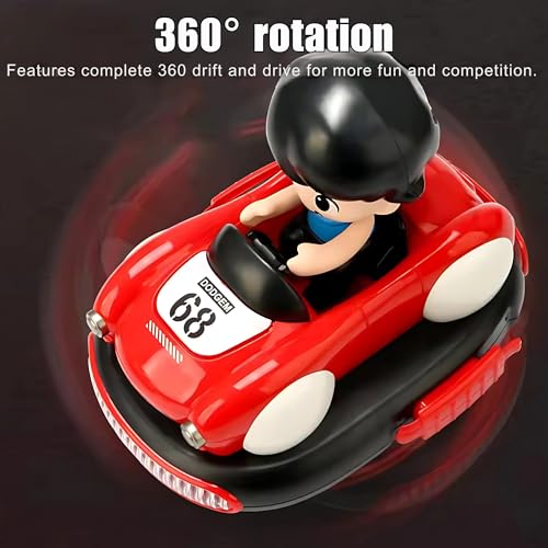 Image of RC Bumper Cars Set of 2 with Ejecting Drivers, 360 Drift 2 Player RC Bumper Car for Kids, Two Player Remote Control Car Battle Bumpers Toy with Music, Battle Bumper Cars for Kids and Adults