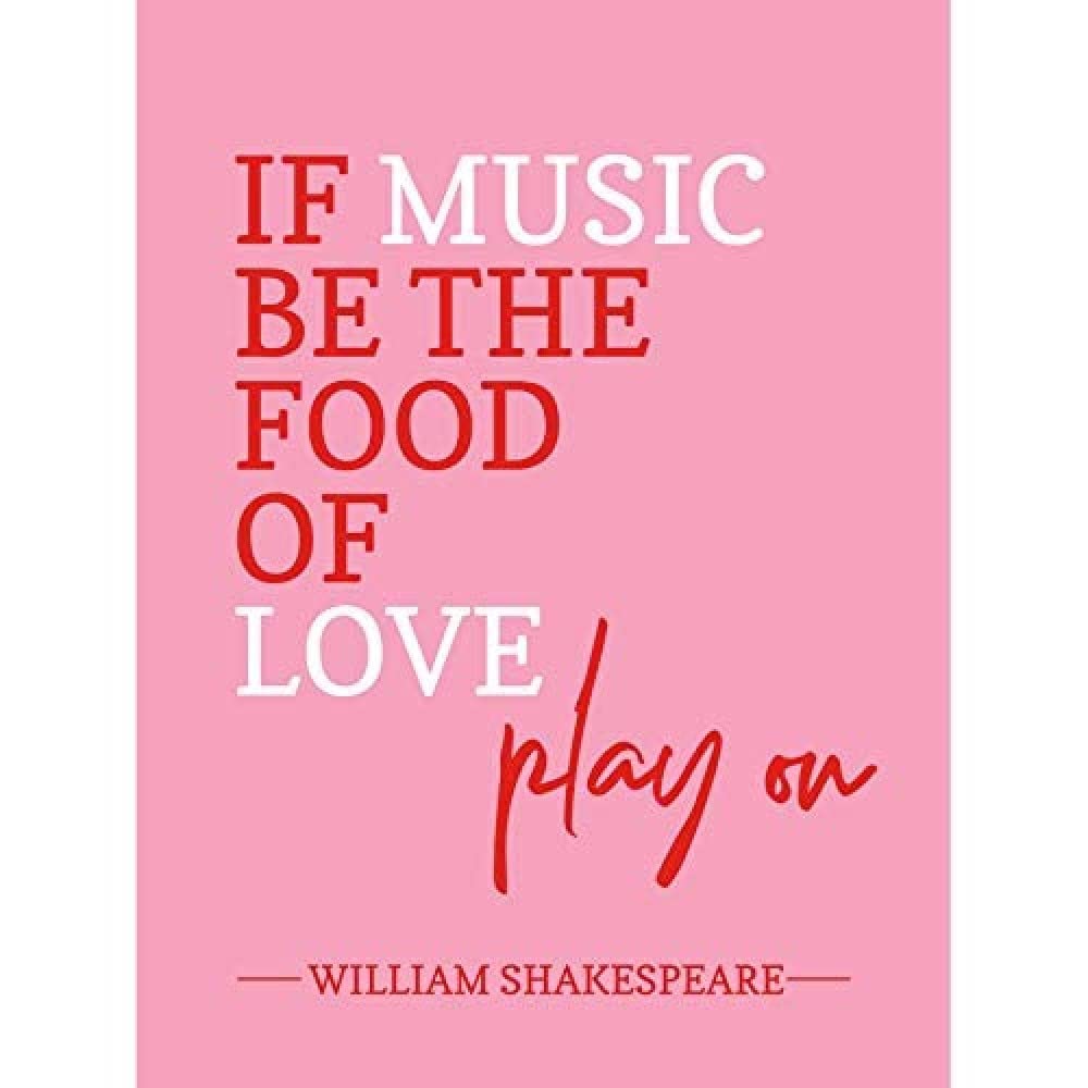 Artery8 Quote Shakespeare Music Food Love Play On Art Print Canvas Premium Wall Decor Poster Mural