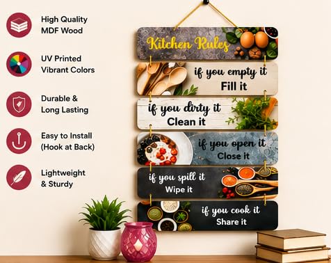 Image of Motivational Quote Wall Hanging for Home Decor | What You Think You Become, What You Feel You Attract, What You Imagine You Create MDF Wooden Wall Art | Office, Living Room & Meditation Decor (WH-43)