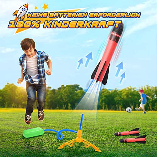 Lancoo goz Spielzeug ab 3-12 Jahre Jungen, Raketen Spielzeug für Kinder Geschenk Junge Mädchen 3-12 Jahre Outdoor Garten Spielzeug für draußen Kinderspielzeug ab 3-12 Jahre Ostern Geschenke Kinder