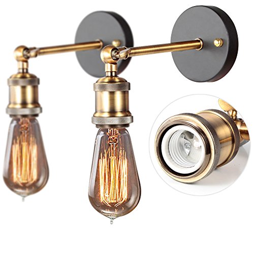 Fuloon Set of 2 Retro Edison lampada da parete