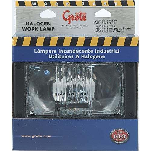 Grote 631615 Rectangular Halogen Work Lamp