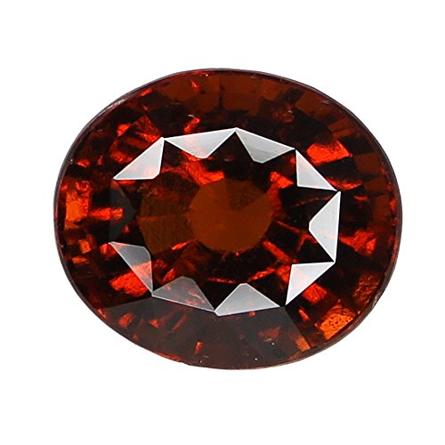 Hessonite naturelle AMZ10320, pierre précieuse gommée d'exception