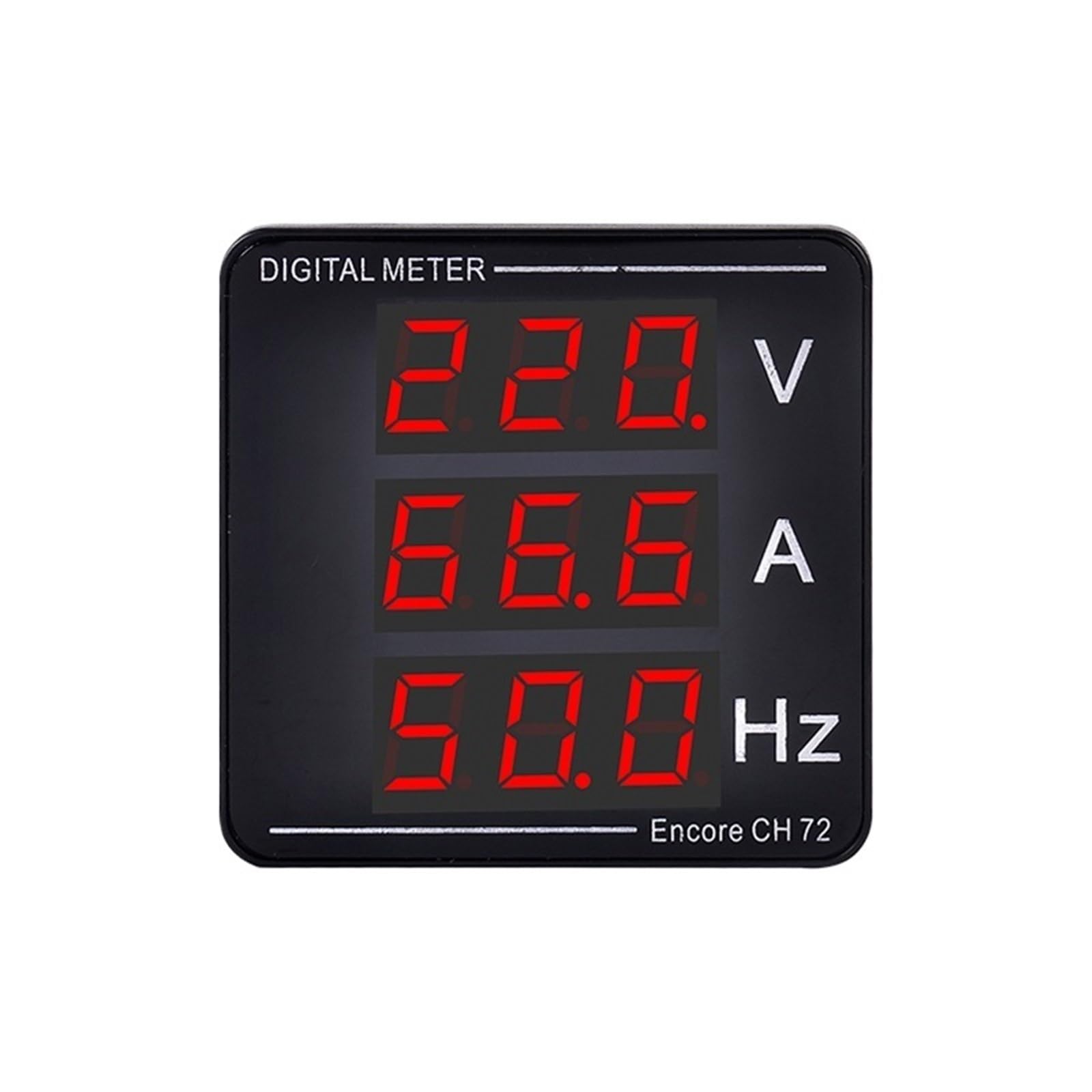AC Current Voltage Frequency Digital Display Meter Digital Voltmeter Ammeter AC50-500V AC0-120A 10-99.9Hz