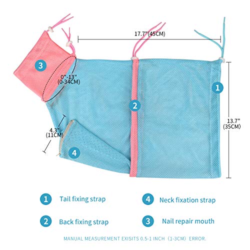 Image of Cat Bathing Bag,Cat Shower Net Bag,Breathable Cat Grooming Bag,Adjustable Cat Washing Shower Bag