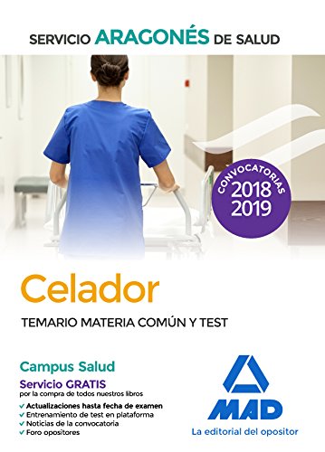 Portada de Celador del Servicio Aragonés de Salud . Temario Materia Común y test