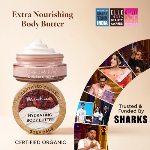 Image of Mintree Oud Moisturizing Body Butter for Men and Women, 72hrs Hydration, 150g