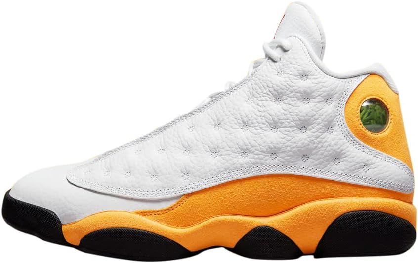 NikeAir Jordan 13 Retro Blue Grey Men' Shoes (414571-170, White/Blue Grey/Black/Yellow Ochre)