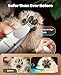 oneisall 4 in 1 Dog Grooming Kit with LCD Display, Dog Hair Trimmer for Paw Nail Grinder, Rechargeable Cordless Low Noise IPX7 Waterproof Pet Clippers