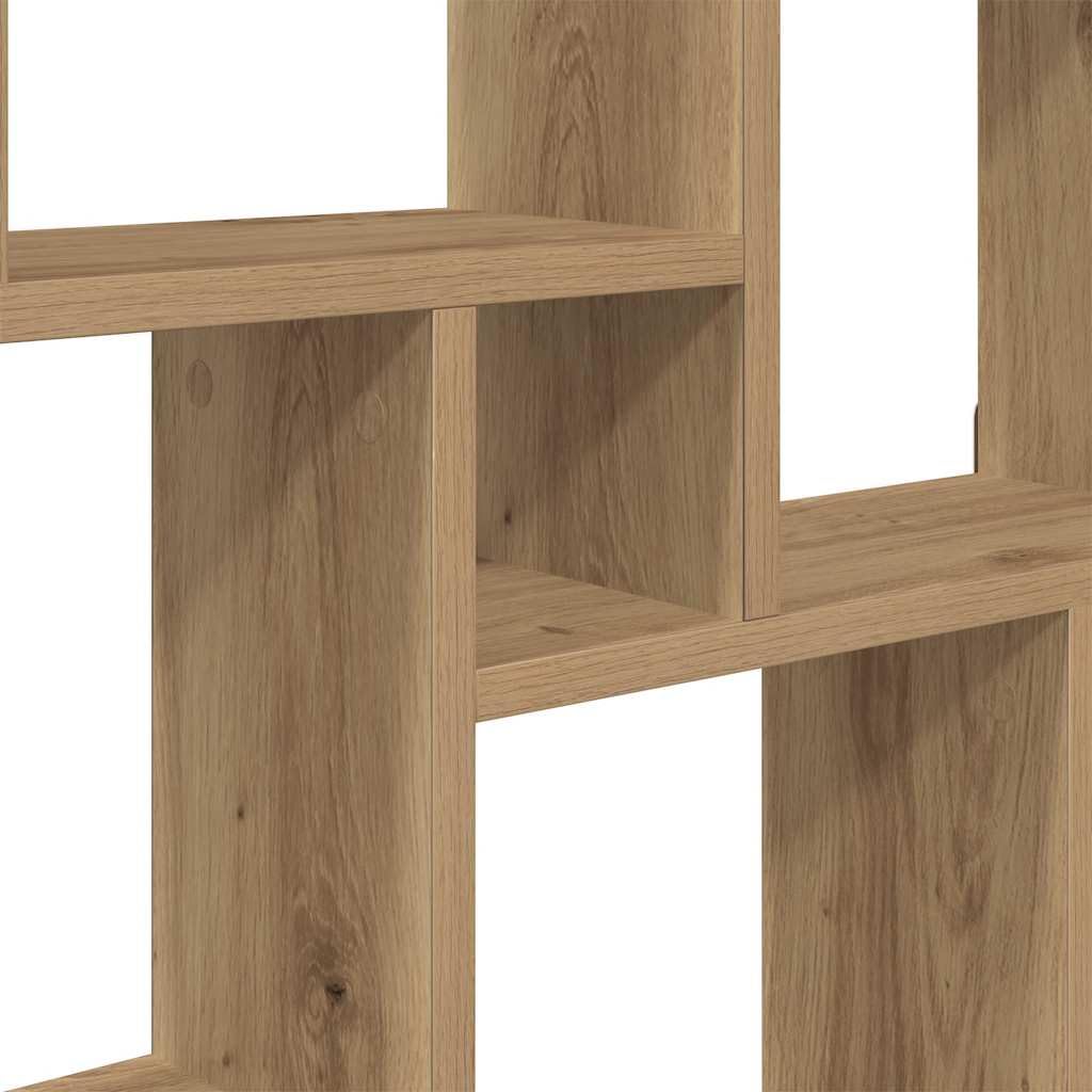 Scaffale a cubo in rovere Artisan, 78 x 15 x 93 cm, scaffale da parete salvaspazio con spazio per soggiorno, camera da letto, cucina, ufficio, decorazione