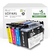 Amazon.co.jp: トナーテック ブラザー用 LC517XL 互換インク 4色セット