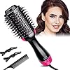 Hair-Dryer-Brush-Hot-Air-Brush-Professional-One-Step-Hair-Dryer-Volumizer-3-in-1-Upgrade-Anti-scald-Negative-Ionic-Technology-Hair-Straightener-Brush Hair Dryer Brush Hot Air Brush Professional One Step Hair Dryer & Volumizer 3 in 1 Upgrade Anti-scald Negative Ionic…