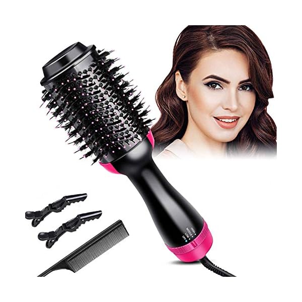 Hair-Dryer-Brush-Hot-Air-Brush-Professional-One-Step-Hair-Dryer-Volumizer-3-in-1-Upgrade-Anti-scald-Negative-Ionic-Technology-Hair-Straightener-Brush Hair Dryer Brush Hot Air Brush Professional One Step Hair Dryer & Volumizer 3 in 1 Upgrade Anti-scald Negative Ionic…
