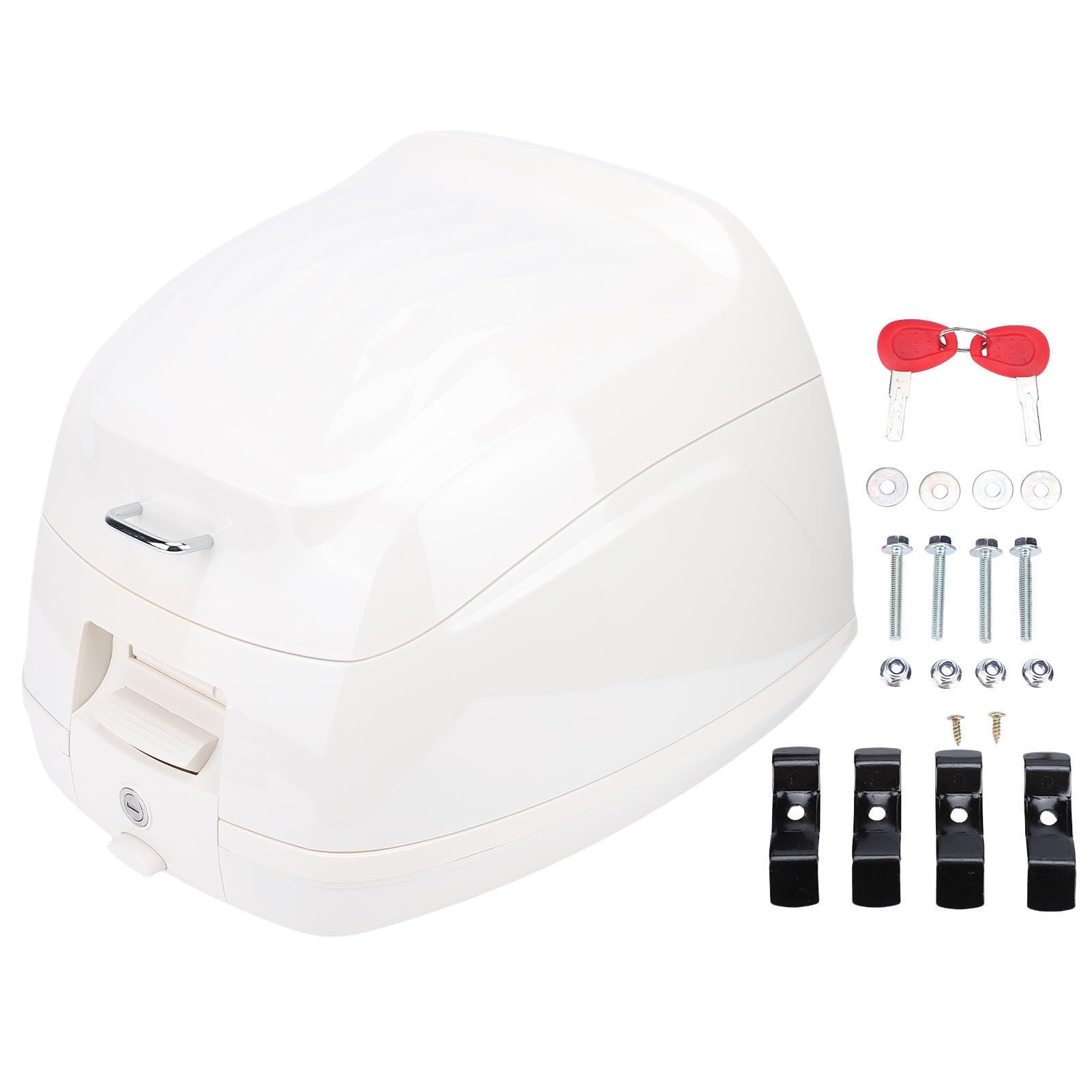 Coffre de Top Case Moto 32L, Boîte de Queue Universel Scooter,
