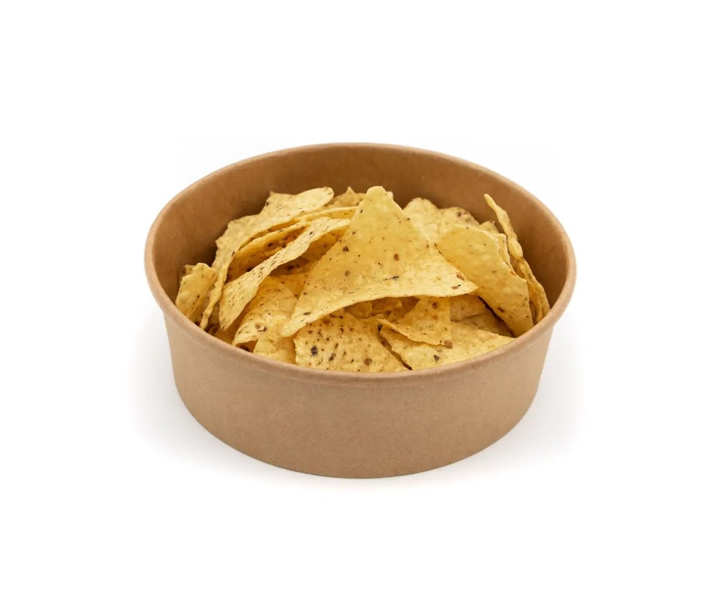 Cuencos desechables de papel kraft para llevar ensalada y tapa, recipientes de alimentos 50, 100, 300 unidades, recipiente marrón con tapas para alimentos fríos y calientes, aperitivos de postre