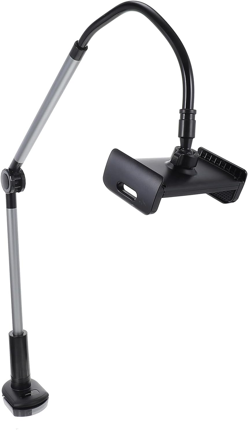 Rotating Adjustable Desktop Phone and Tablet Stand 4.7-12.9 Inch Bedside Clip Holder for Home Office Use
