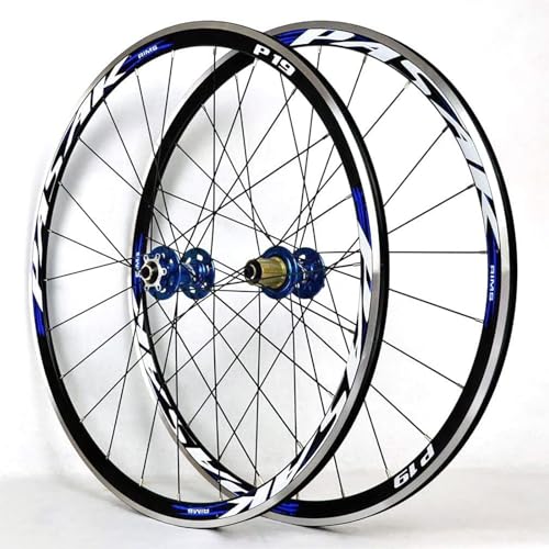 Juego de ruedas de bicicleta de carretera 700C, ruedas de bicicleta de carretera de disco C/V de 30 mm Ruedas de bicicleta de liberación rápida para juego de ruedas de casete de 7-8-9-10-11 velocidade