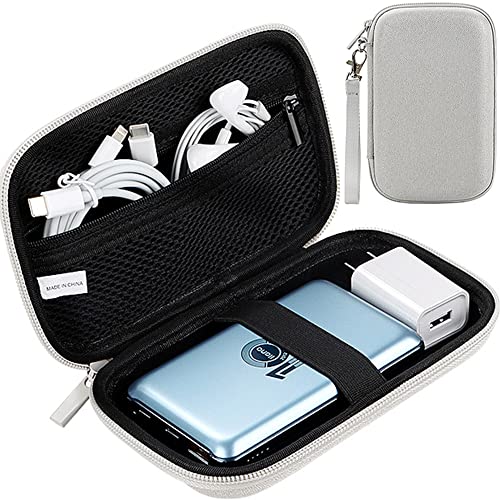 Hard Electronic Organizer Travel Case Waterproof Travel Cable Organizer Bag Pouch Electronic Accessories Carry Case for MacBook Power Adapter Chargers Cables Power Bank, Cord, Hard Drive, Earphone