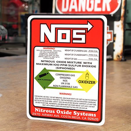 Amazon.co.jp: ステッカー NOS ニトロシステム WARNING サイズS＿SC