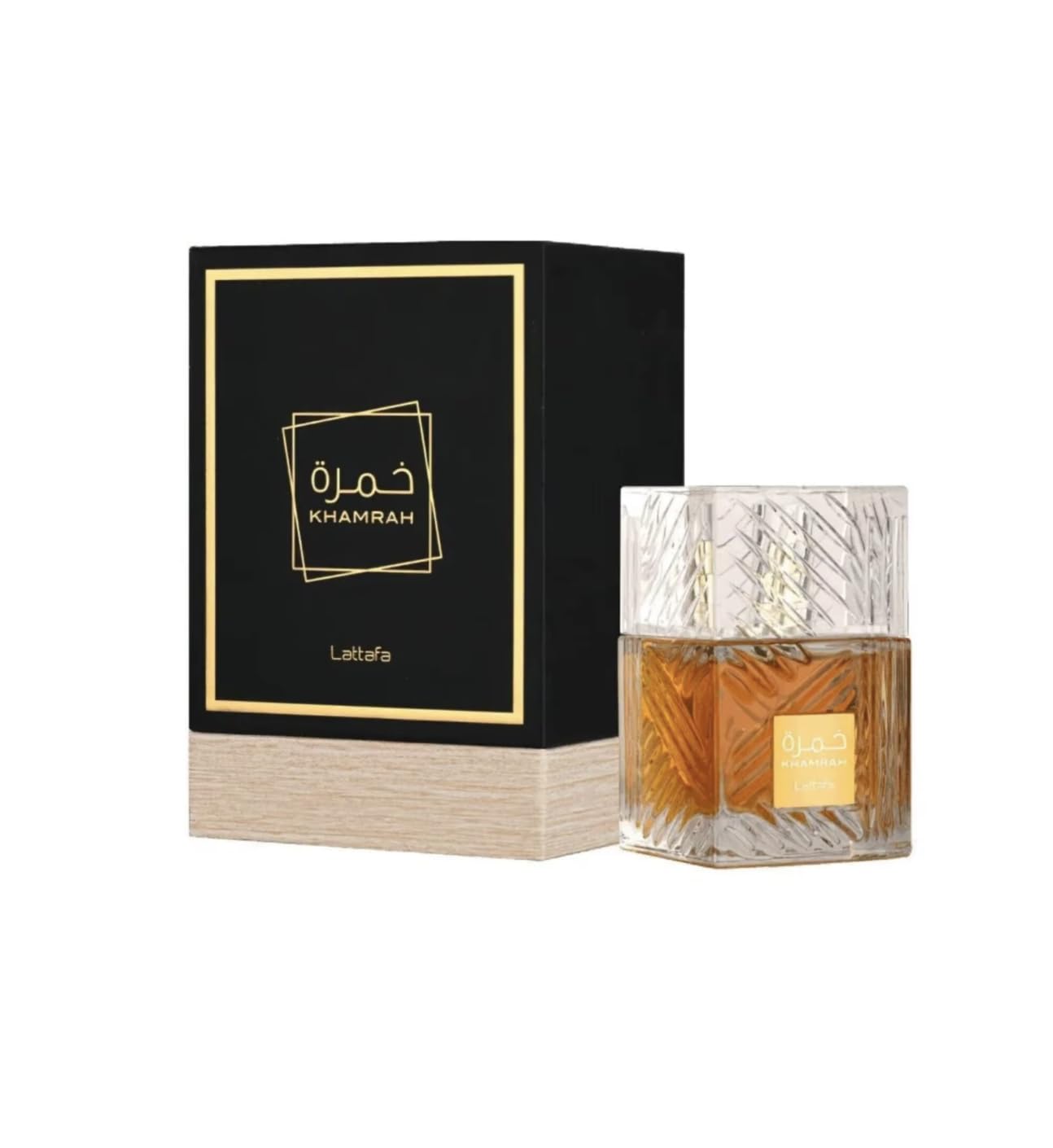 Perfume Khamrah Original 100ML, Eau da Perfum Unisex Importado desde Dubái con Aromas Agradables de Larga Duración, Incluye Atomizador Recargable 5ML, Fragancia Duradera (Khamrah)