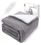 Amazon.co.jp : FOGABER 電気掛敷毛布 電気毛布 掛け敷き 電気敷き毛布