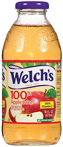Welch's 100% Juice, Apple, 16 Ounce (Pack of 12)