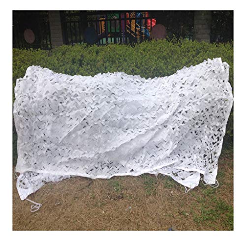 Filet de camouflage blanc renforcé 2x4m : réseau de camouflage pour rideau d'ombrage jardin