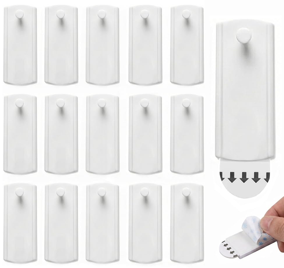15Pcs Picture Hooks No Nails Picture Hanging Strips, Universal Large