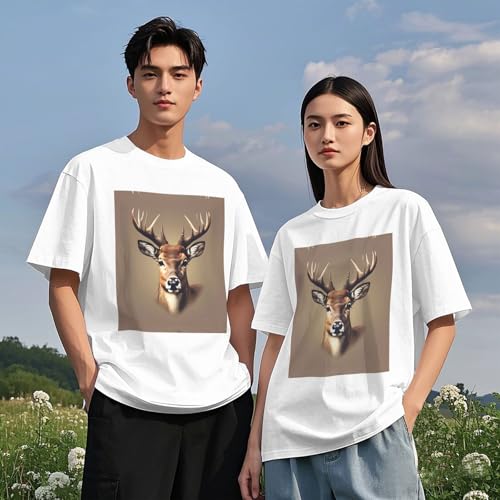 T-shirt coton doux d'une finition impeccable avec imprimé cerf - 6