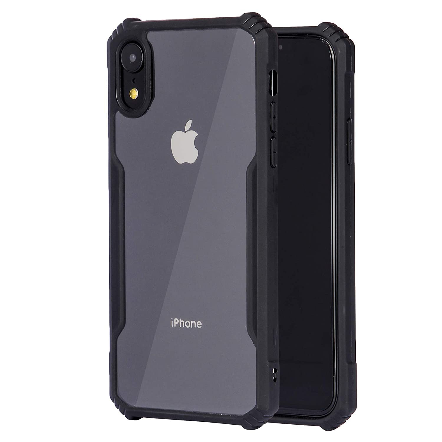 Amazon Brand -Solimo TPU+Plastic 360 Degree Protection Bumper Protective Design Shockproof Crystal Clear Transparent Back Cover Case for Apple iPhone Xr - Black (B09B4MX5X8) Amazon Price History, Amazon Price Tracker