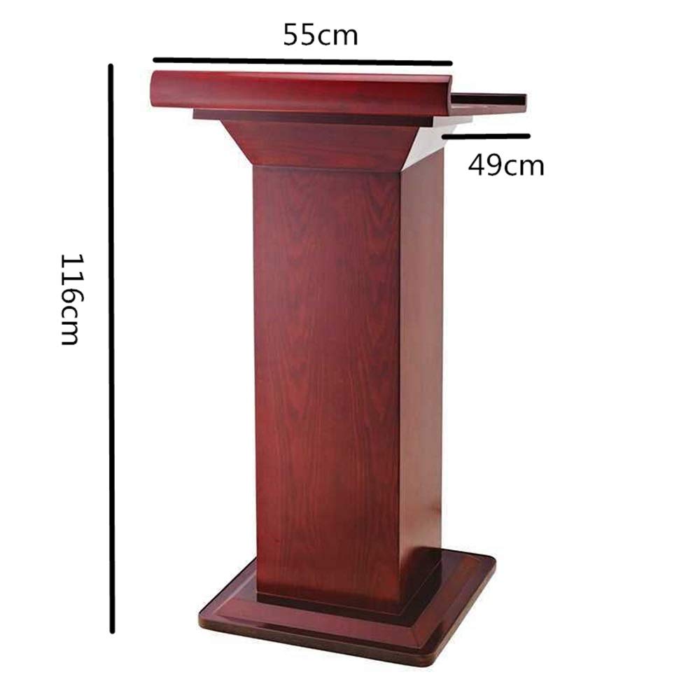 Pupitre en bois massif – Bureau de réception professionnel pour l'école, le bureau et la formation – Table de conférence élégante pour événements et présentations