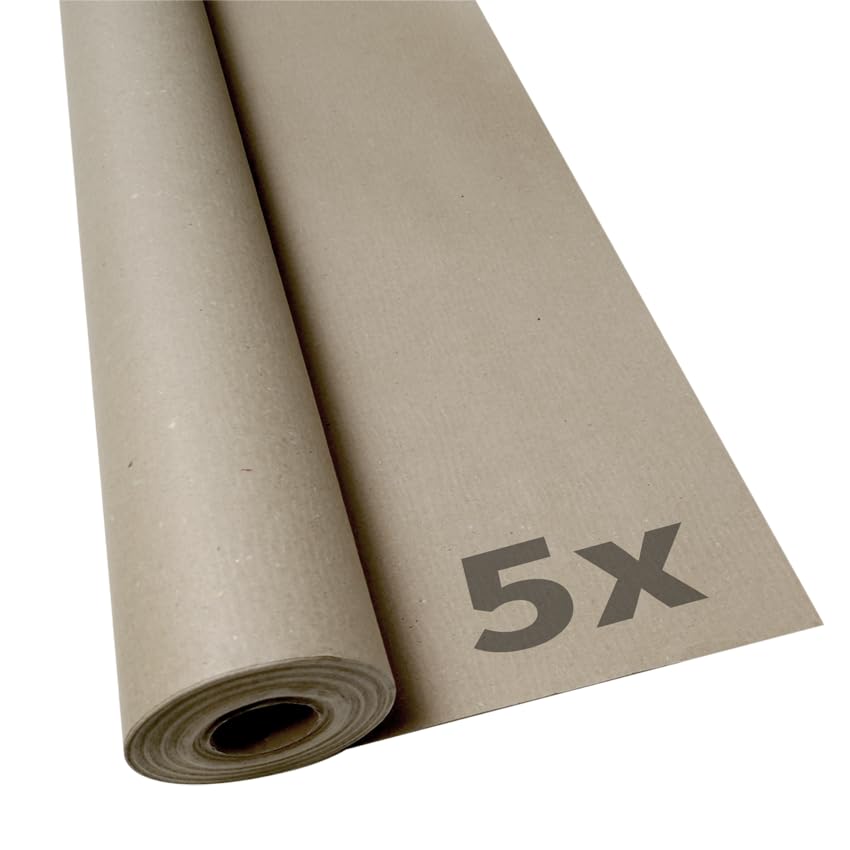 Malerabdeckpapier | 100g/m² Bodenschutz | Maler Abdeckpapier | 1m x 20m |, Menge:5