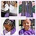 VENOFEN 50PCS Purple Hair Beads Dreadlock Jewelry Cute Pony Beads Loc Accessories Acrylic Bead Hair Decoration for Kids Girls