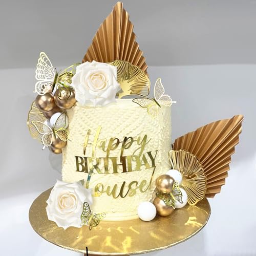 Décoration de gâteau bohème champagne pour transformer facilement un gâteau simple en pièce de fête