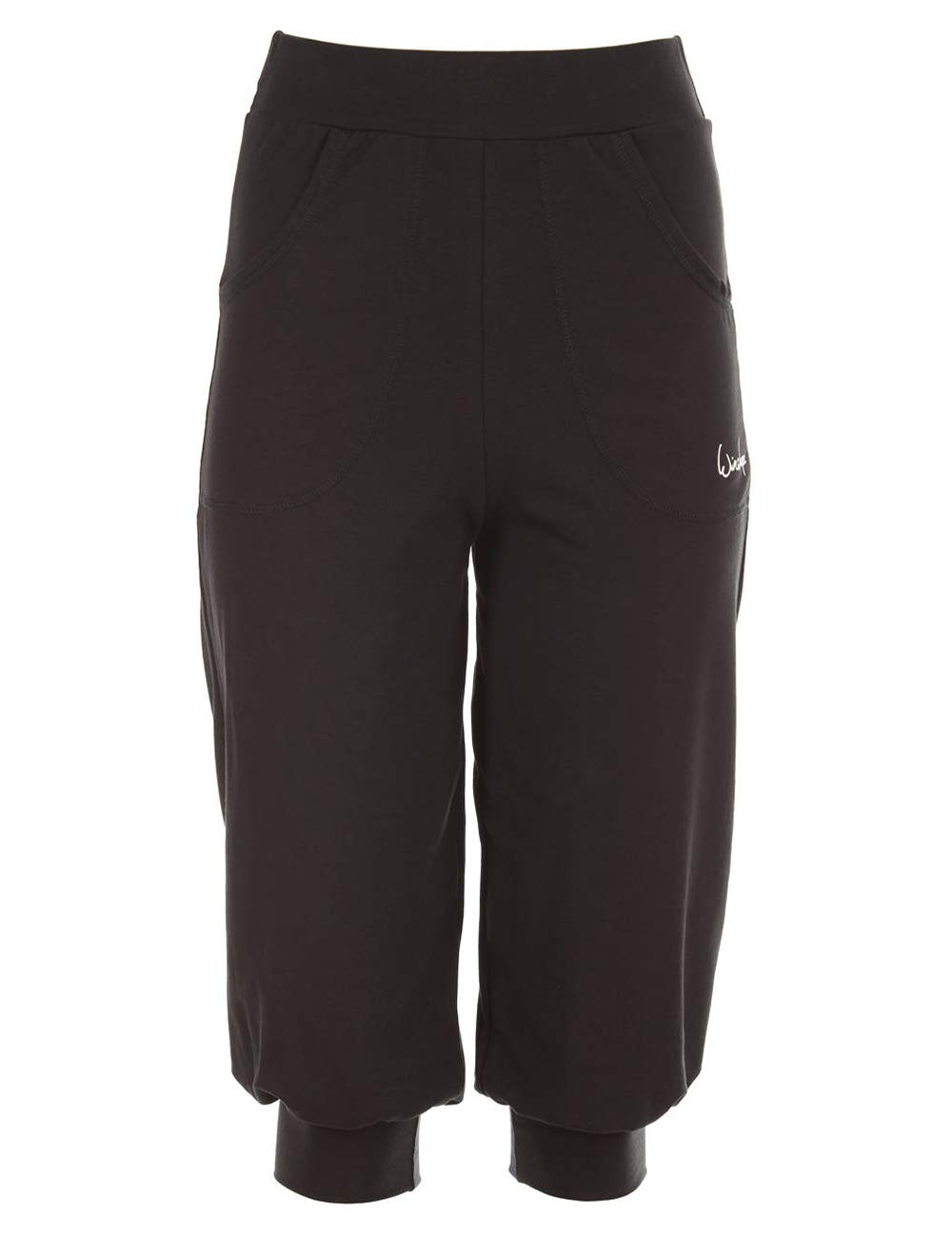 WINSHAPEWbe12 Women's Airy Casual 3/4 High Waist Tracksuit Bottoms, All-Fit Style, Fitness, Leisure, Sports