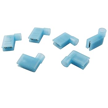 Terminaです Longdex Right Angle Spade Connector 100PCS 16-14AWG Flag L