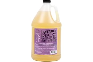 Adams Handmade Soap Organic Castile Liquid Soap, 1 Gallon Lavender