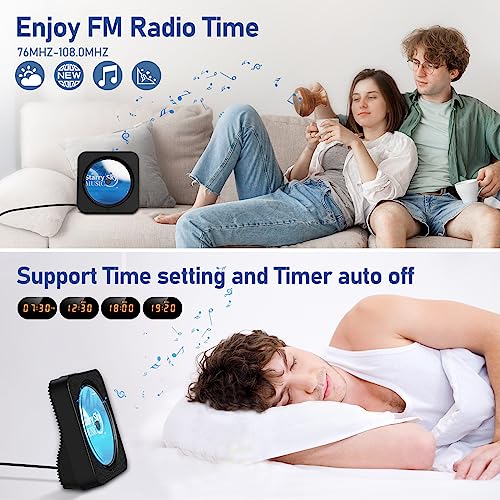 image for ZYOKATA CD Player Portable Bluetooth 5.1 Desktop CD Player with HiFi S