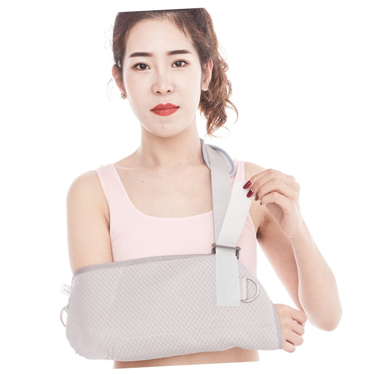 Didiseaon Arm Support Band Wrist Elbow Sling Broken Arm Strap Breathable Arm Sling Arm Slings Shoulder Immobilizer Arm Immobilizer Rotator Cuff Arm Sling Shoulder Sling Immobilizer Grey