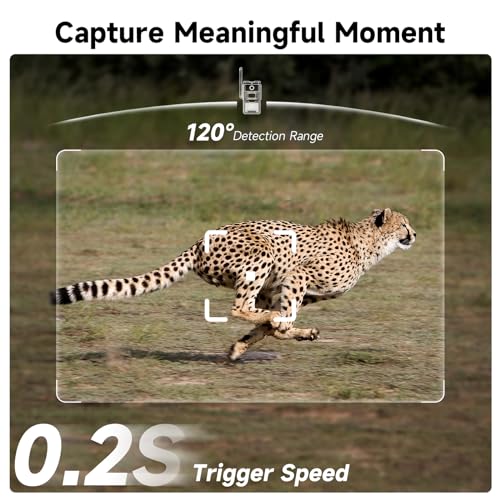 Tkenpro Trail Camera 4G Cellular Trail Cameras 2K Live Feed, Unlimited Data Plan Game Camera Built In Sim Card Trail Cameras With Night Vision Motion Activated Waterproof Ip66 Solar Powered Security Camera thumb #2